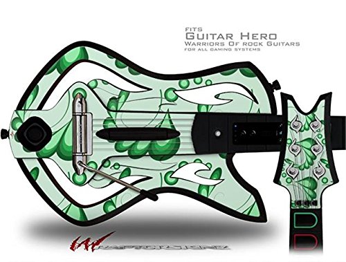 Yaprakları Yeşil Çıkartması Tarzı Cilt-uyar Warriors Rock Guitar Hero Gitar (GİTAR DAHİL DEĞİLDİR)