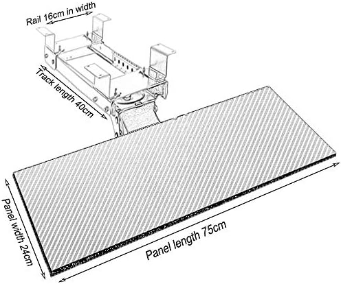 Ergonomik Klavye Standı, Geri Çekilebilir ve Ayarlanabilir Sürgülü Klavye Çekmecesi, Klavye Sürgülü Platform, Masanın Altında