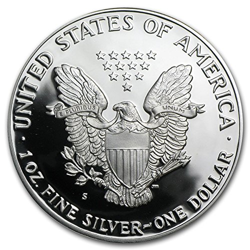 Kadife Kutu, Dış Kutu ve COA ile 1986 S Proof Amerikan Gümüş Kartal $ 1 Proof ABD Nane