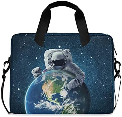 Spaceman Çalmak Gezegen Laptop Çantaları Kadınlar için Su Geçirmez omuz askılı çanta Kol (Kolu ve Omuz Askıları ile) için 14