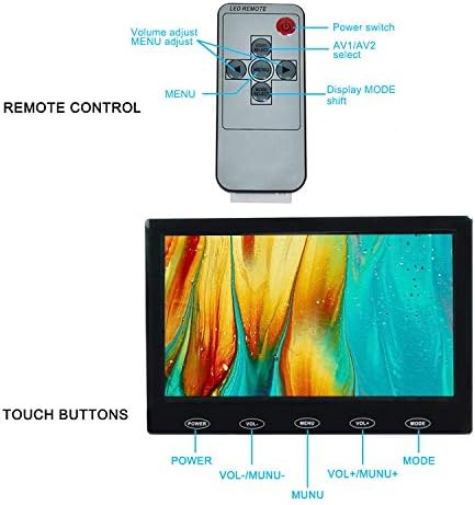 7 inç Taşınabilir Küçük Güvenlik Monitör HD 1080 P AV VGA HDMI Girişi Sunucu Monitör için PC/TV / Ahududu Pİ/Kamera IPS Ekran