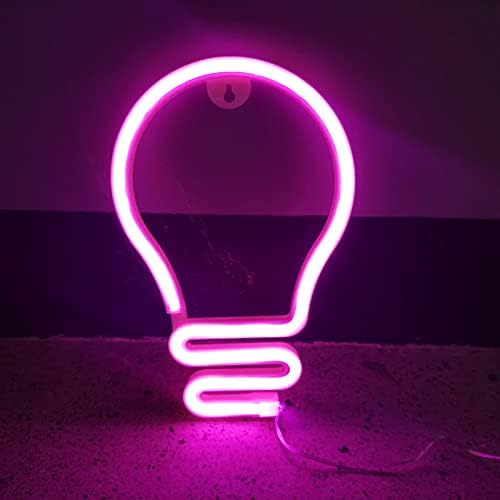 Ampul neon ışıklı işaret Ampul Neon ampul Şekli LED Gece Lambası Yatak Odası için iç mekan duvar dekorasyonu Yılbaşı Hediyeleri-1