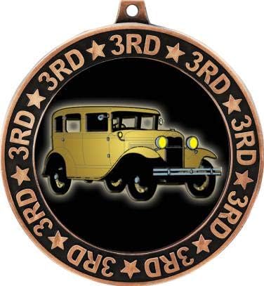 Antika Araba 3. Lük Çevre Madalyası Bronz, 2.75 Otomobil Fuarı Ödülleri, Çocuk Otomobil Fuarı Trophy Madalya Ödülleri Prime