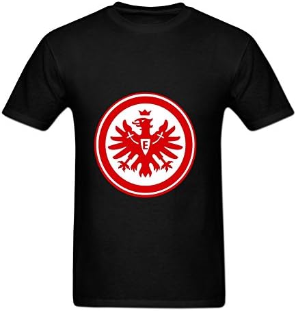 Edesetguy Eintracht Frankfurt Logo %100 pamuk O-boyun T-Shirt erkekler için