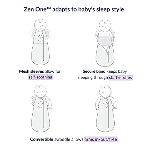 Nested Bean Zen One 2 Paket-Hafif Ağırlıklı Kundaklama / Bebek: 0-3 Ay / Kolsuz / giriş / Çıkış Kundaklama / Moro (İrkilme) Refleksini
