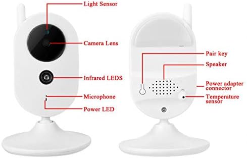Pwshymı Iki Yönlü Konuşma Güvenlik Monitör Sıcaklık sensörü bebek kamera monitörü yüksek çözünürlüklü LCD ekran 3.5-inç için