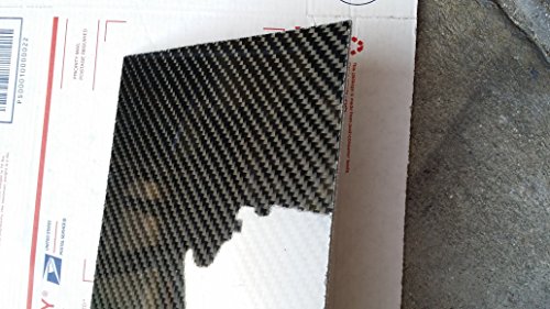 Gerçek Karbon Fiber Fiberglas Panel Levha Levha 6 ×36 ×1/32 Parlak Bir Tarafı