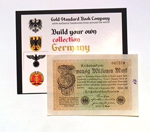 1923 Almanya Weimar Cumhuriyeti 20 Milyon / 20.000.000 Mark Banknot