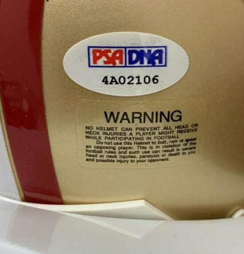 Aldon Smith İMZALI 49ers Mini Kask 1. Rd Taslak ITP PSA / DNA İMZALI-İmzalı NFL Mini Kasklar