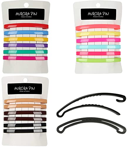 Aurora Pin Saç Tokalarım Klipler Set-Küçük Plastik Kubbe Şekillendirici Aksesuarları - Dekoratif Kelepçeler İçin Yarım Updo &