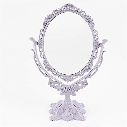 Masaüstü makyaj aynası Ab Tarzı Dönebilen Gotik Ayna Kelebek Gül Dekor Güzellik Aracı Yuvarlak Oval Kalp Şekli makyaj aynası