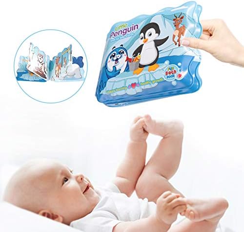 Vingvo Bebek Duş Kitabı, Yıkanabilir Böcekler Beyin Oyunu İçin Bebek Banyosu İçin Dayanıklı Banyo Kitabı (Küçük )