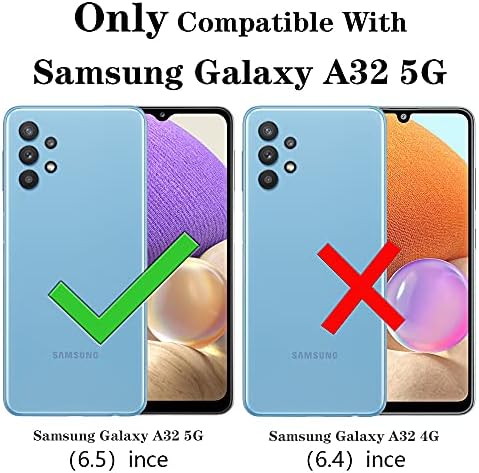 Samsung A32 5G Kılıf, Samsung Galaxy A32 5G Kılıf, Samsung Galaxy A32 5G için Halkalı Yiakeng Askeri Sınıf Koruyucu Kılıflar