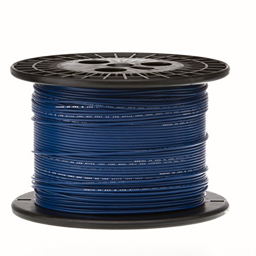12 AWG Gauge Telli Bağlantı Kablosu, 500 ft Uzunluk, Mavi, 0,0808 Çap, GPT, 60 Volt