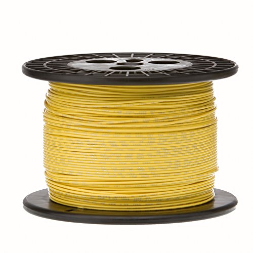12 AWG Gauge Telli Bağlantı Kablosu, 500 ft Uzunluk, Sarı, 0,0808 Çap, GPT, 60 Volt