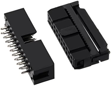 uxcell 10 Pcs 2.54 mm Pitch 2x10-Pin Çift Sıra Düz Konnektör Kadın Pin Header Şerit PCB kartı Soket