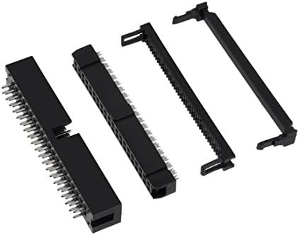 uxcell 10 Pcs 2.54 mm Pitch 2x20-Pin Çift Sıra Düz Konnektör Kadın Pin Header Şerit PCB kartı Soket