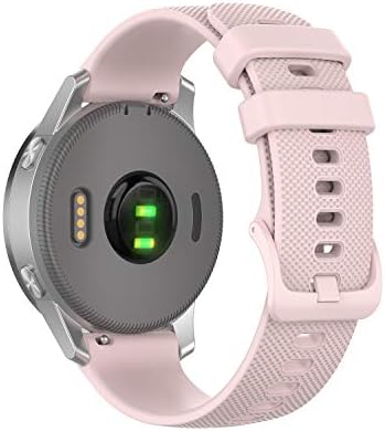 KANEE 3 PK Paslanmaz Çelik ve Yumuşak Silikon Tutuşunu Kolay Fit Bileklik için Uyumlu Garmin Vivoactive 4 S Watch Band / Vivomove