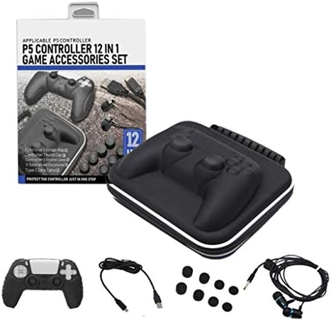 Kingjinglo için PS5 Gamepad Reseptör Paketi Set PS5 Silikon Koruyucu Kılıf Şarj Kablosu Paketi