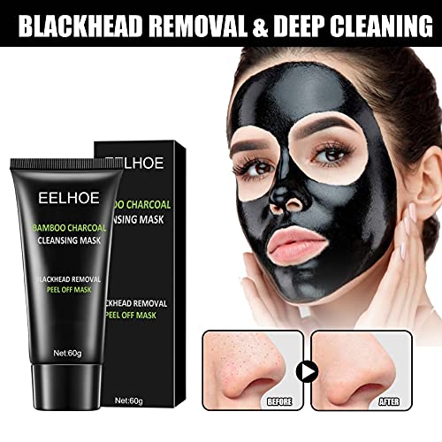 Peel Off Yüz Maskesi Siyah Nokta Remover Maske, Bambu Kömür Yüz Maskesi, arındırıcı ve Derin Temizlik Siyah Maske için Siyah