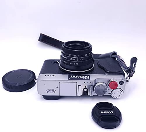 Homyl 25mm F1.8 Manuel Odak Lensi, Mikro Kameralar için, Ön Lens Kapağı Aksesuarları ile-FX