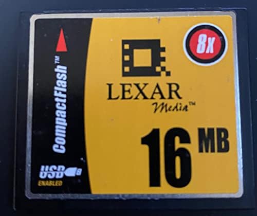 2001 Lexar Medya Lexar Compactflash 8x16 Mb Kompakt Flash Bellek Kartı P / n 2175, Rev. A(Usb Etkin) (Eski Dijital Kameralar