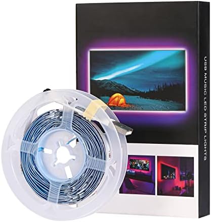 Led şerit ışıkları, 8.2 ft TV ışık şeridi için 32-58 inç TV / monitör arka ışık, usb'li şerit Led ruh ışık ile 4096 DIY renkler