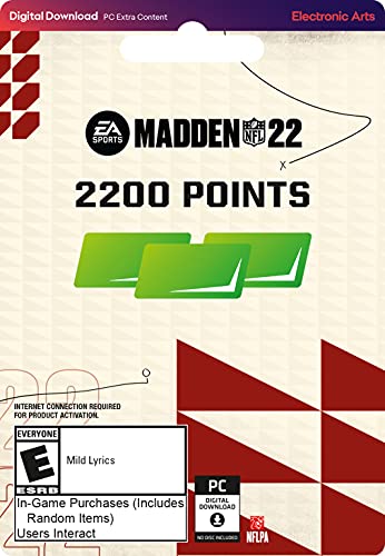 Madden NFL 22: 12000 Madden Puanı-Xbox [Dijital Kod]