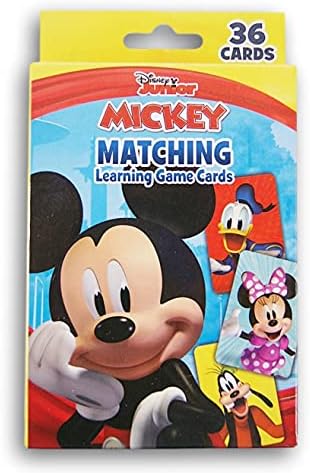 Okul Öncesi için Flash Kartlar Mickey Mouse Eşleştirme Kart Oyunu Seti-36 Kart
