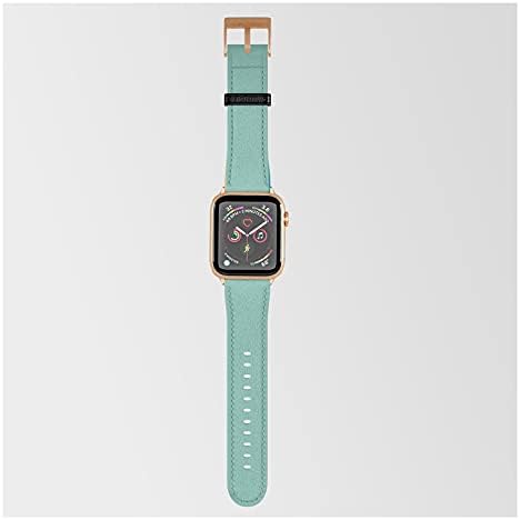 Apple ile Uyumlu Smartwatch Bandında Courtney Woolford tarafından Retro 70s Şerit Renkli Gökkuşağı
