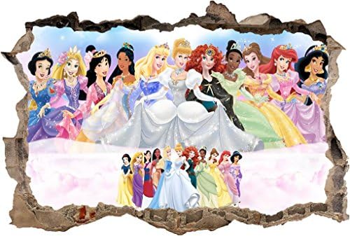 Disney Prensesler Çökerttiğini Duvar Sticker Çıkartması Ev Dekorasyonu Sanat Mural Kızlar J288, Mini