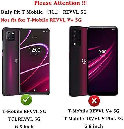T-Mobile Revvl 5G Kılıf, TCL Revvl 5G kılıf ile HD Ekran Koruyucu, Giner Çift Katmanlı Ağır Askeri Dereceli Zırh Defender Koruyucu