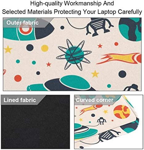 Dış Uzay Roket Gezegenler Robet Desen Laptop omuz askılı çanta Kılıf Kol 13.4 İnç 14.5 İnç Dizüstü laptop çantası Dizüstü Evrak