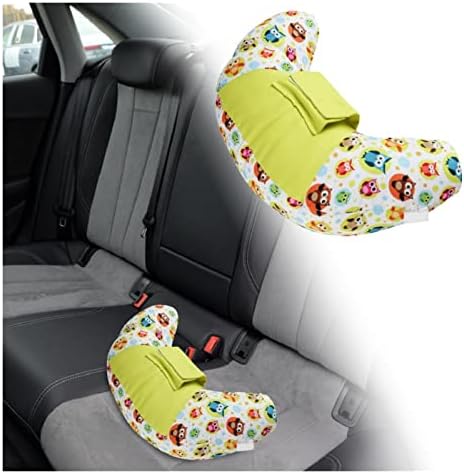 WANGLİANG THUO 1 Adet Çocuk Oto Araba Koltuğu Kafalık Pad Omuz Desteği Yastık Pamuk Yumuşak Uyku Yastık Araba Boyun Yastık (Renk