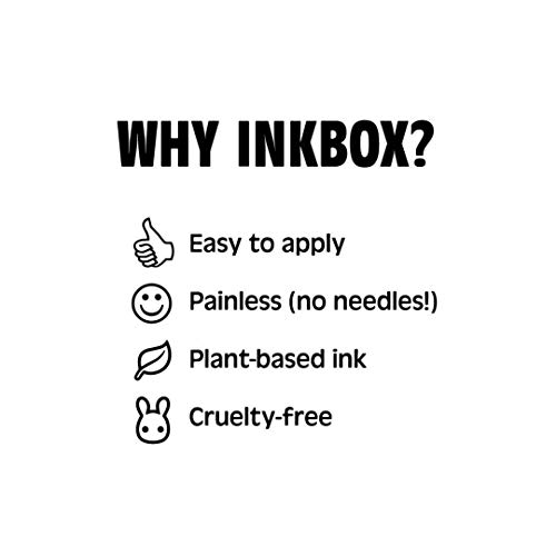 Inkbox Geçici Dövmeler Paketi, Uzun Ömürlü Geçici Dövme, ForNow mürekkepli Suya dayanıklı Hyrule ve Lambertiana içerir, 1-2 Hafta