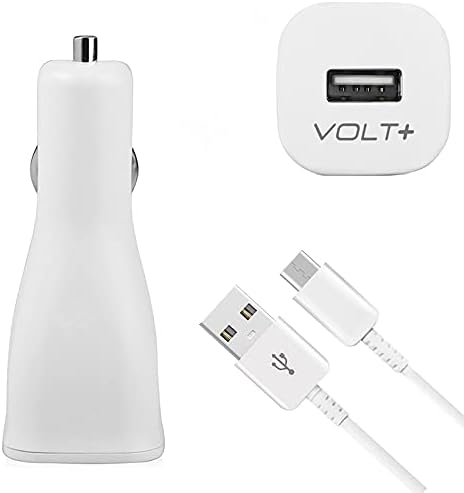 VOLT PLUS TECH Adaptif Hızlı Şarj Araç kiti, USB Tip-C Kablo ile Asus Zenfone 3 Ultra ZU680KL için Çalışır ve %87'ye Kadar Daha