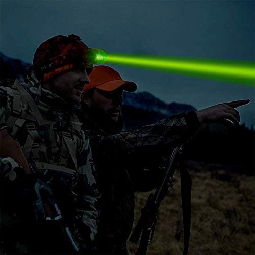 Avcılık için far Yeşil ışık Coon Coyotes Hog Predator, PROFORUS 1000 Lümen XML-T6 Far Yeşil LED Şarj Edilebilir ve Zumlanabilir