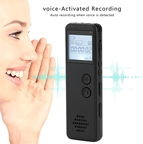 FEGOCLT Uzun Mesafe Dijital Ses Kaydedici Bir Anahtar Kayıt Ses MP3 Kulaklık Gürültü Azaltma Ses MP3 WAV Kayıt Oyuncu
