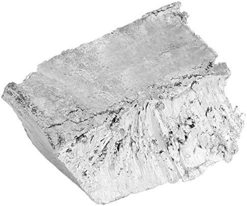 Çinko Yumru, 1kg / 2.2 lb Yüksek Saflıkta %99.995 Çinko Zn Metal Yumru Blok Örnek Külçe Aksesuarı