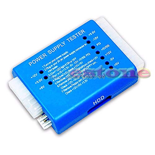 Mavi PC 20 24 Pin PSU ATX SATA HD Güç Kaynağı Yeni Test Cihazı T