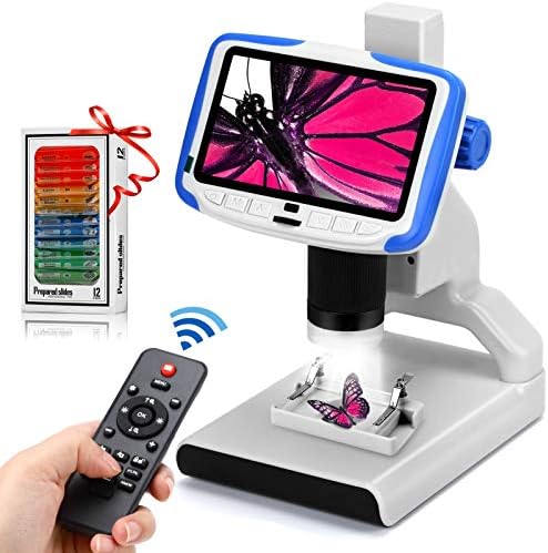 Elikliv Sikke Mikroskop için Hata Paraları, 4.3 1000X LCD Dijital Mikroskop ile Ekran 1080 P USB Mikroskop Kamera (5 İnç Ekran)