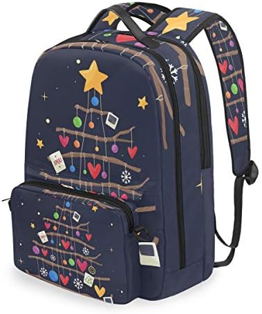 Kalp Noel ağacı Bookbag Daybacks öğrenci sırt çantası seyahat genç kız erkek çocuklar için