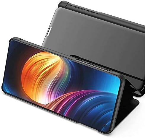 Minyangjie Cep Telefonu Kılıfı Telefon kılıfı Galvanik Ayna Yatay Çevir Deri Kılıf Tutucu ile Huawei P SMRT Z için(Siyah) (Renk: