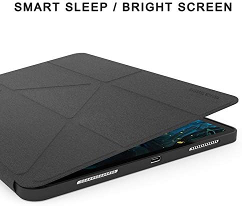 LTLJX Tablet Kılıfları, Apple iPad Pro 12.9 inç 2020 için Akıllı Koruyucu Tablet Kılıfları, Üç Kat Katlama, Otomatik Uyku / Uyandırma