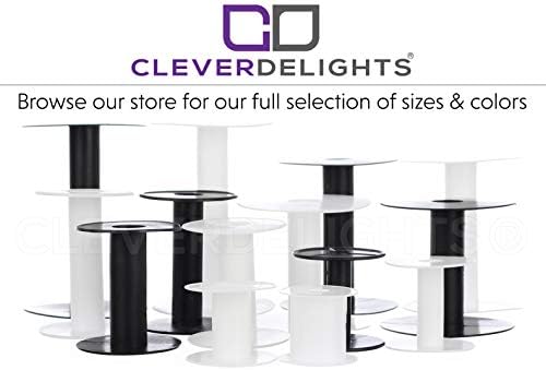 CleverDelights Plastik Makaralar-5 1/2 x 3 5/8 - Siyah - 10 Paket
