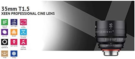 XEEN tarafından ROKİNON 35mm T1.5 Profesyonel Cine Lens için Mikro 4/3 Dağı (Siyah) ile Rokinon Xeen 6-Lens Carry-On Kılıf