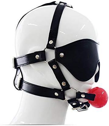 N / A Flört ağız tıkaçları eğlenceli göz maskesi mouthball seti at şeklinde ağız (Boyut: Kırmızı)