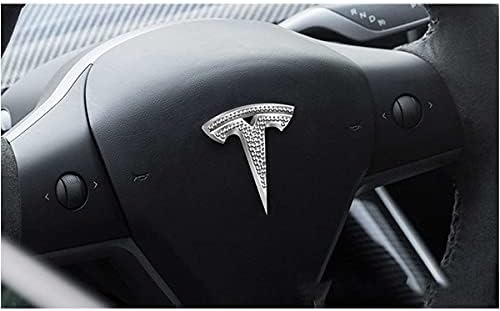 Chuangzhi Satış Fit Tesla Yan Sticker Amblem Çıkartması Yan Çamurluk Rozeti Fit Tesla Dekoratif Aksesuarları (Parlak Siyah)