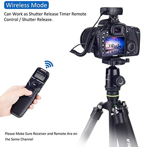 VİLTROX FSK 2.4 GHz Kablosuz Zamanlayıcı Deklanşör Kamera Uzaktan Kumanda Nikon D3200 D3300 D5300 D5500 D5600 D7200 D7500 D750