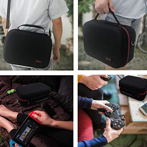 Kilitleme Saklama Kutusu ve Büyük Taşıma Çantaları için Nintendo Swith ve Anahtarı OLED, Siyah
